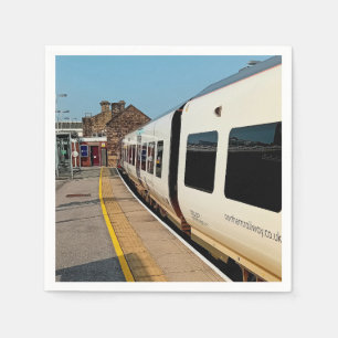 The side of a train napkin