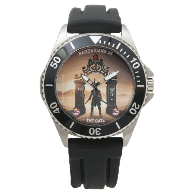 The Siege: Barbarians at Gates of America Watch (Front)