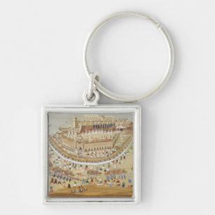 The Siege of Athens in 1827, from the Pictorial Hi Keychain