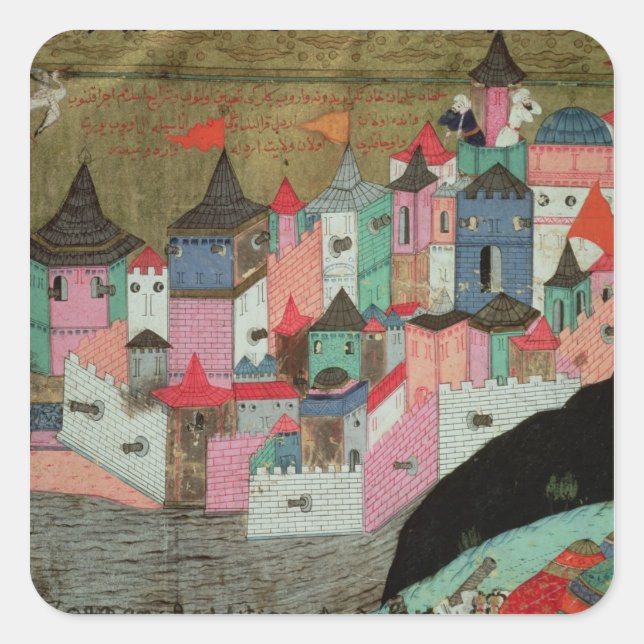 The Siege of Belgrade Square Sticker (Front)