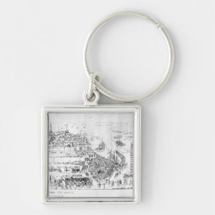 The Siege of Boulogne by King Henry VIII Keychain