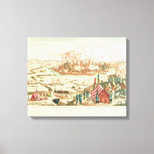 The Siege of Danzig Canvas Print