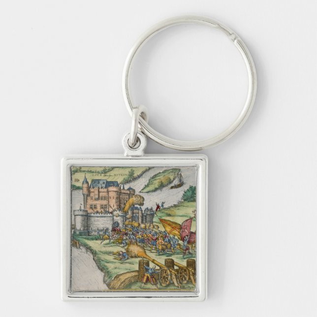 The Siege of Louvain and the Heroism of Harman Reu Keychain (Front)