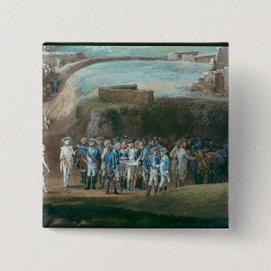 The Siege of Yorktown 2 Inch Square Button