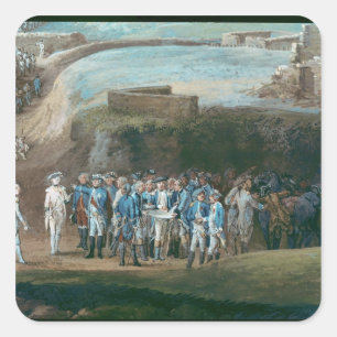 The Siege of Yorktown Square Sticker