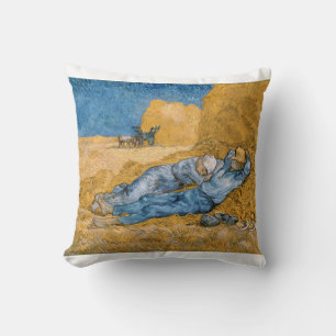 The Siesta 1890 by Vincent van Gogh Throw Pillow
