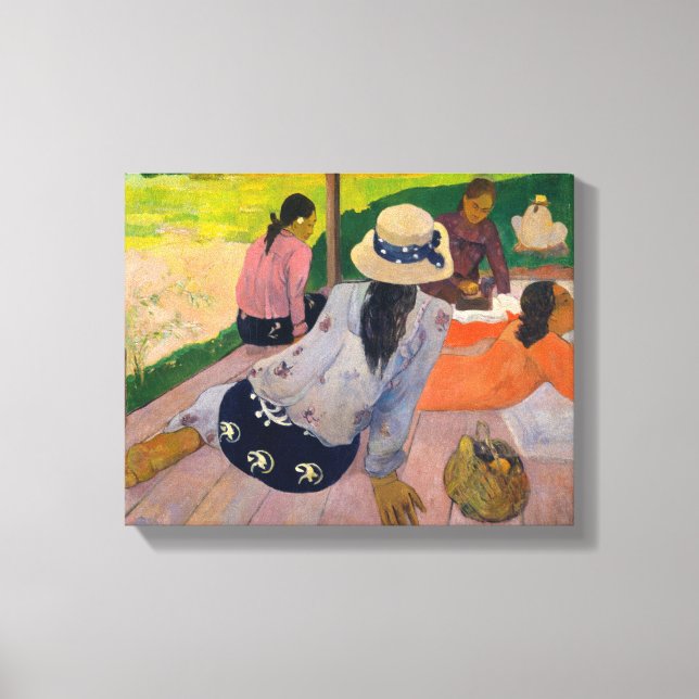 The Siesta by Paul Gauguin Tahitian Women Tahiti Canvas Print (Front)
