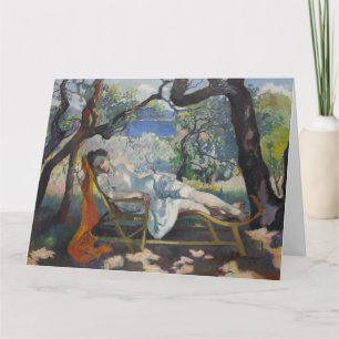 The Siesta (Jeanne Resting in a Rocking Chair) Card
