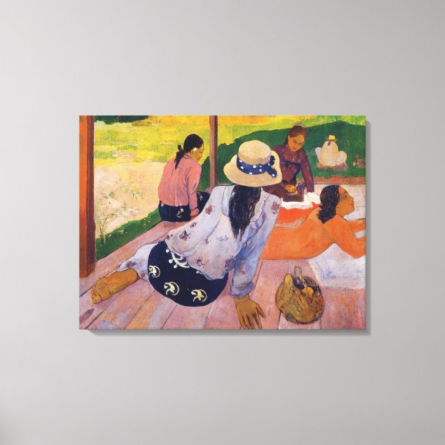 'The Siesta' - Paul Gauguin Canvas Print (Front)