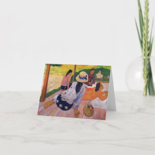The Siesta - Paul Gauguin Card