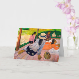 The Siesta   Paul Gauguin   Card