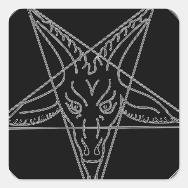 The Sigil of Baphomet Square Sticker (Front)