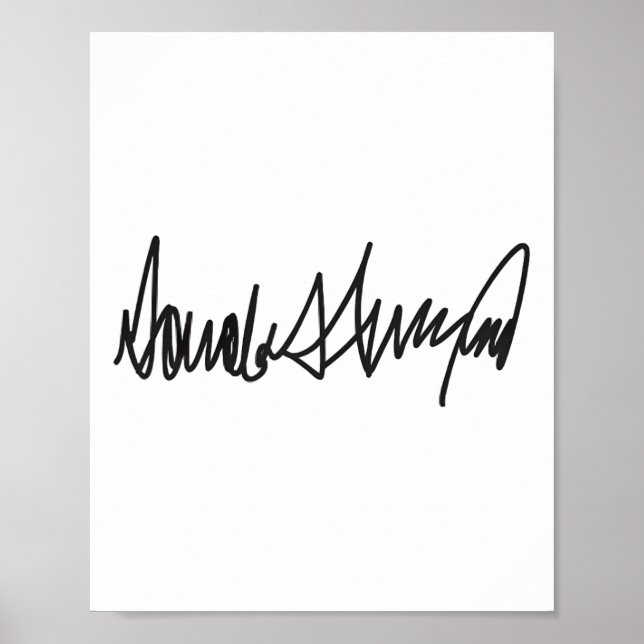 The Signature Donald John Trump  Poster (Front)