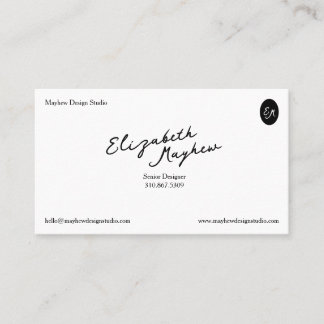 The Signature Script - Minimalist Business Card