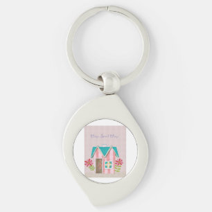 The Signature Whimsy (Pink & Teal) Keychain