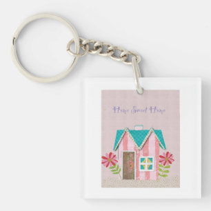 The Signature Whimsy (Pink & Teal) Keychain