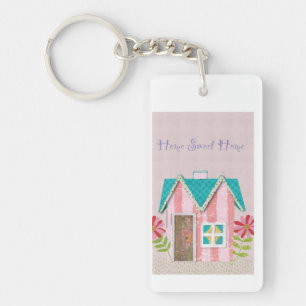 The Signature Whimsy (Pink & Teal) Keychain