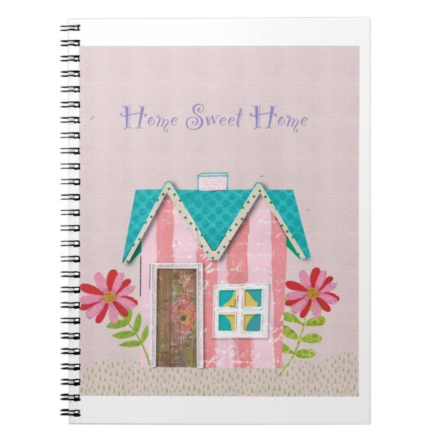 The Signature Whimsy (Pink & Teal) Notebook (Front)