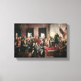 The Signing of the Constitution Canvas Print