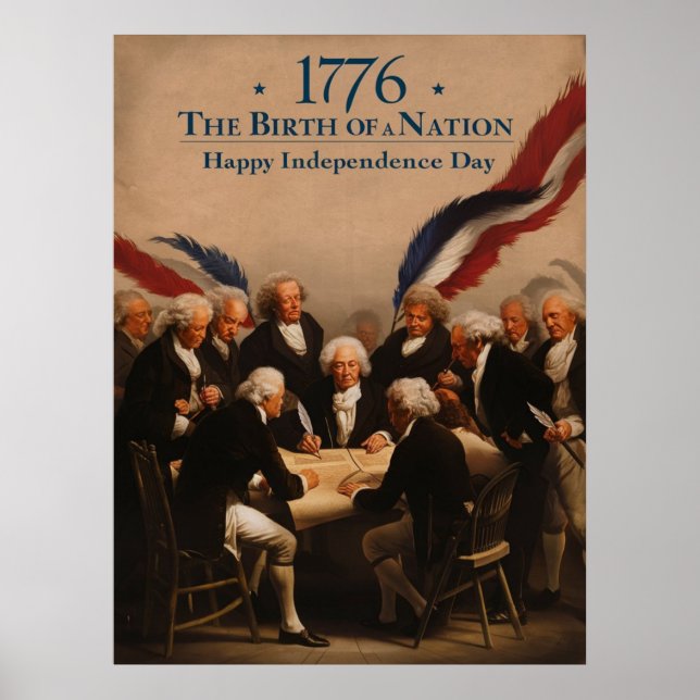 The signing of the Declaration of Independence Poster (Front)