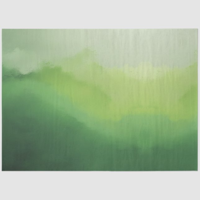 The Silence Beneath Green Hills Tissue Paper (Front)