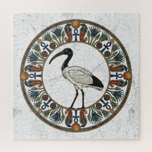 The Silence of Knowledge: Sacred Ibis of Thoth Jigsaw Puzzle