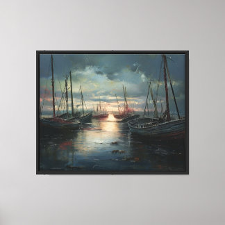 The Silent Harbour Canvas Print