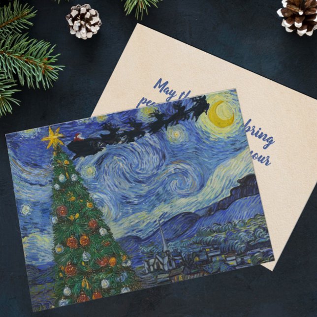 The Silent Night Flat Christmas Holiday Card (Creator Uploaded)