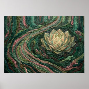 The silent scream of a wilting rose poster