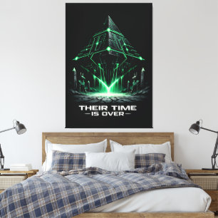 The Silent Tombs Cyber-Egyptology Canvas Print
