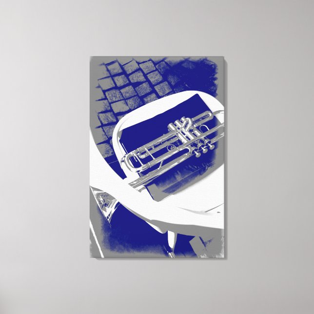 The silent trumpet canvas print (Front)