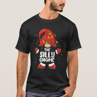 The Silly Gnome Christmas Family Matching Pjs Funn T-Shirt