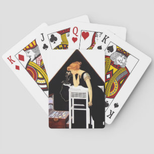 The Silver Chest by C Coles Phillips Playing Cards