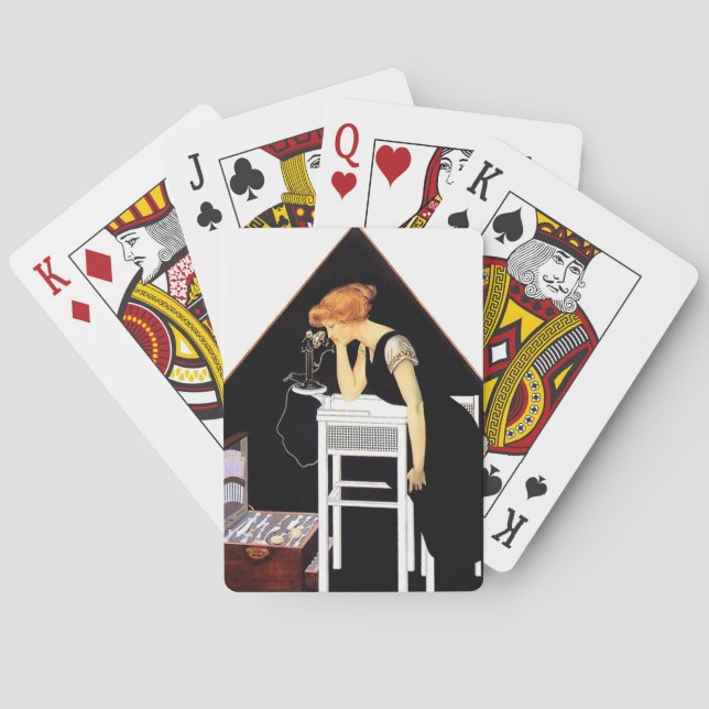 The Silver Chest by C Coles Phillips Playing Cards (Back)