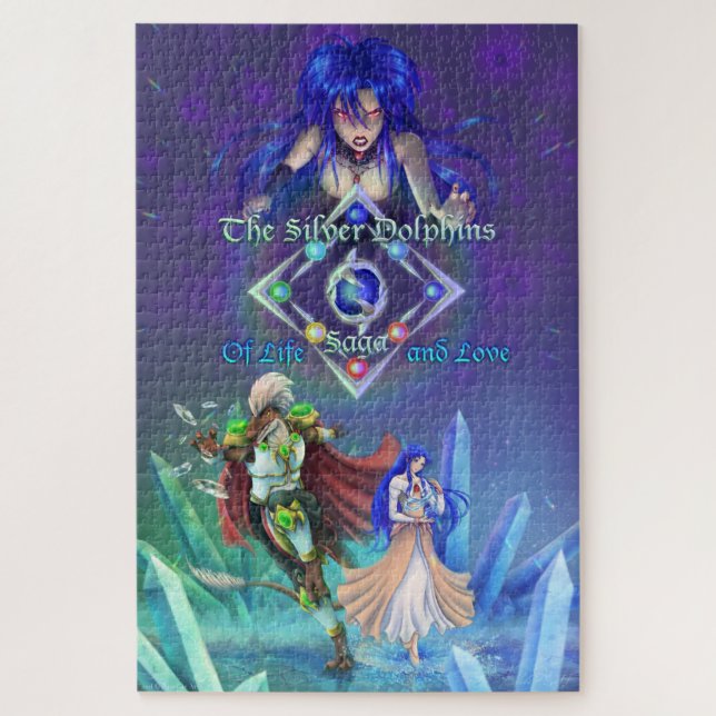 The Silver Dolphins Saga: Of life and Love  Jigsaw Puzzle (Vertical)