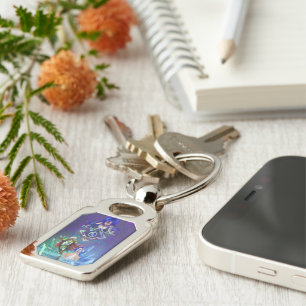 The Silver Dolphins Saga: Of life and Love Keychain