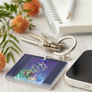 The Silver Dolphins Saga: Of life and Love Keychain