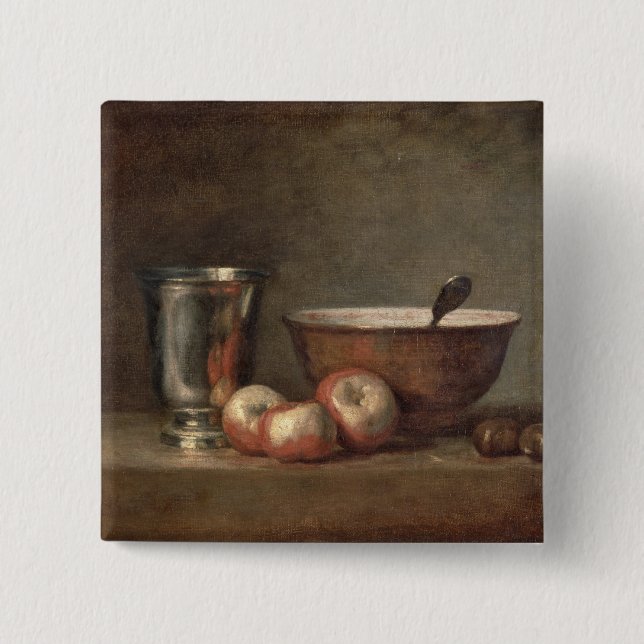 The Silver Goblet, c.1768 2 Inch Square Button (Front)
