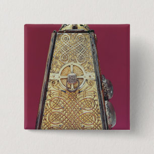 The silver side 2 inch square button