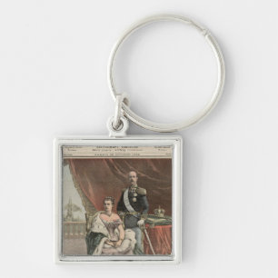 The Silver Wedding Anniversary of the King Keychain