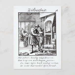The Silversmith, 1718 Postcard