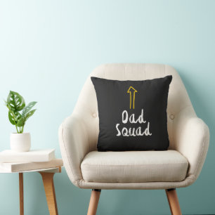 The Simple Dad Squad Throw Pillow
