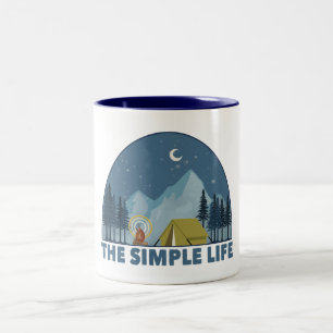 The Simple Life Camping Two-Tone Coffee Mug