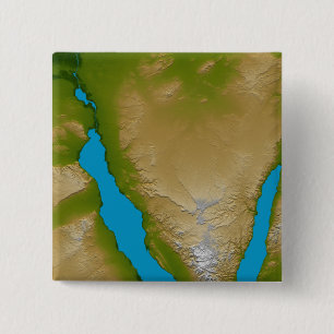 The Sinai Peninsula 2 Inch Square Button