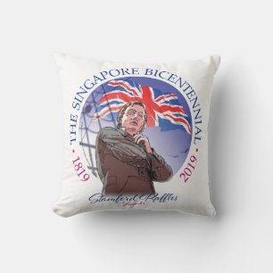 The Singapore Bicentennial Collection Throw Pillow