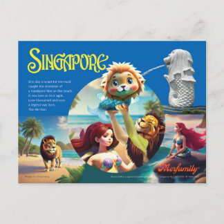 The Singapore Merlion Postcard