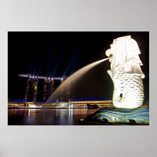 The Singapore Merlion Poster (Front)