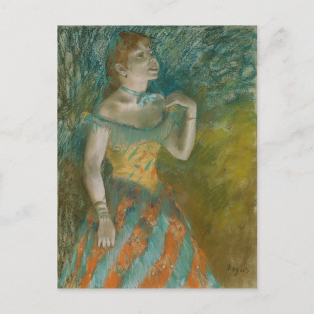 The Singer in Green - Edgar Degas Postcard (Front)