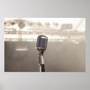 The Singer Microphone Poster