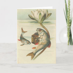 the Singing Fish vintage card